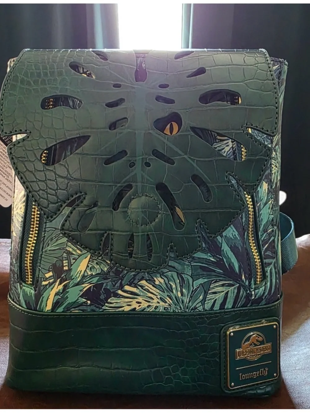 Loungefly Jurassic World Jungle Velociraptor Glow In The Dark